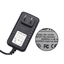 EU/UK/US/AU Plug Adapter 24V DC 0.65A 24W Electrical Power Adaptor